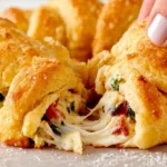 Spinach Dip Stuffed Crescent Roll Christmas Tree First Image