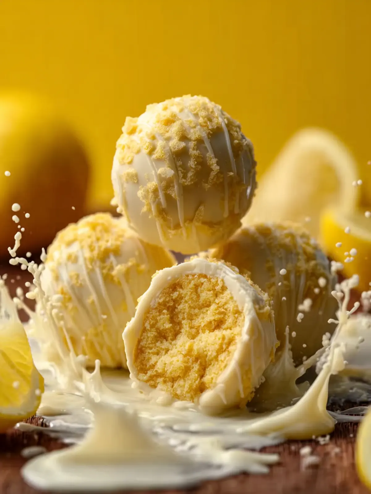 Lemon White Chocolate Truffles First Image