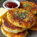 Cheesy potato pancakes First Image