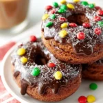 Chocolate Gingerbread Baked Doughnuts First Image