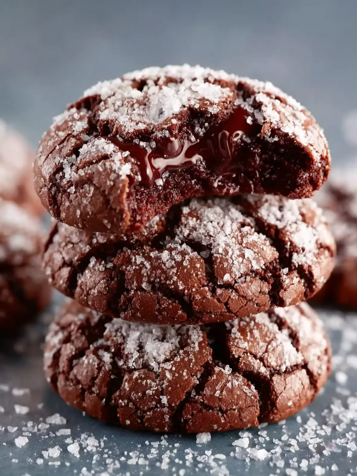 Flourless Chocolate Crinkle Cookies First Image