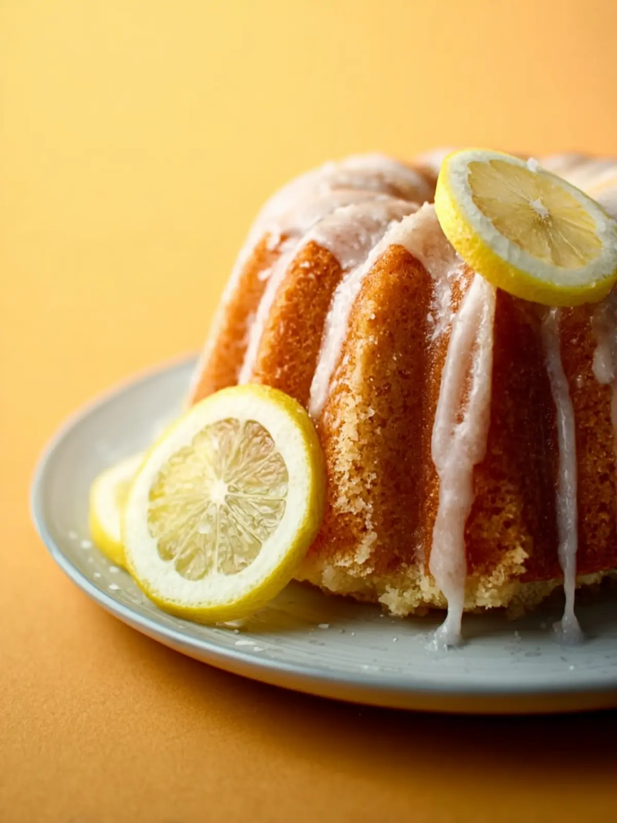 Easy Vegan Lemon Bundt Cake First Image