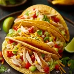 Corn Tortilla White Chicken Chili Tacos First Image