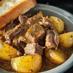 Crockpot Italian Garlic Butter Beef & Potatoes First Image