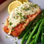 Easy Crab and Parmesan Stuffed Salmon First Image