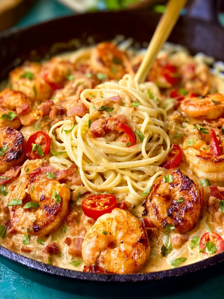 Easy Creamy Cajun Shrimp Pasta First Image