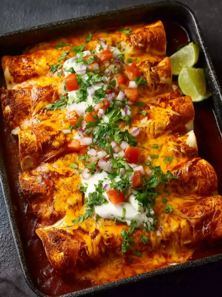 Easy Rotisserie Chicken Enchiladas First Image