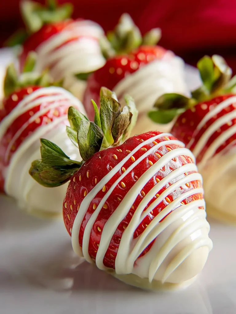Irresistible White Chocolate Covered Strawberries Recipe First Image