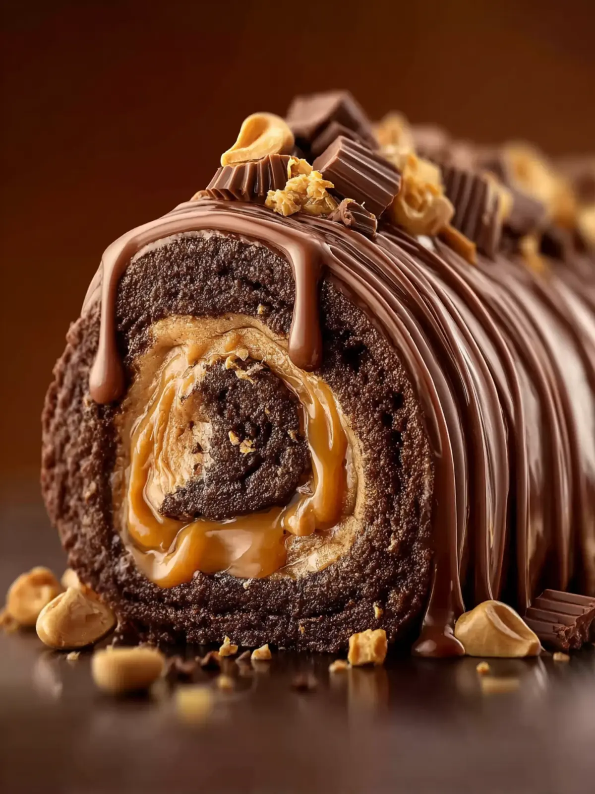 Peanut Butter Cup Chocolate Roll First Image