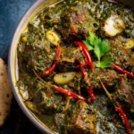 Saag Gosht Recipe (Mutton Cooked With Greens) First Image