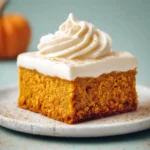Sheet Cake Pumpkin Bars with Cream Cheese Frosting First Image