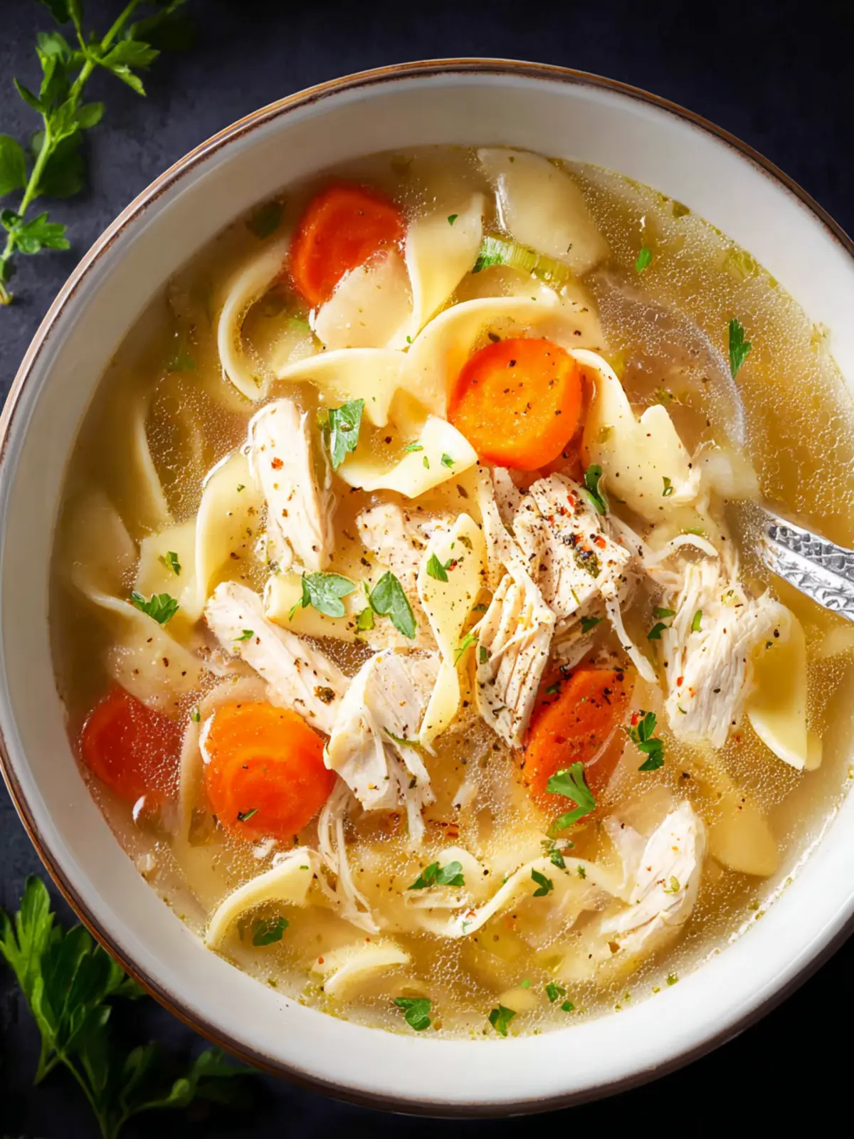 Crockpot Chicken Noodle Soup First Image