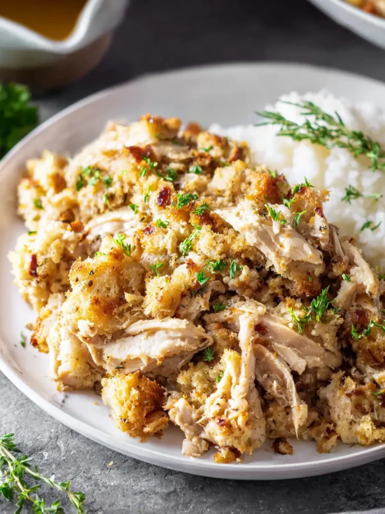 Crockpot Chicken and Stuffing First Image