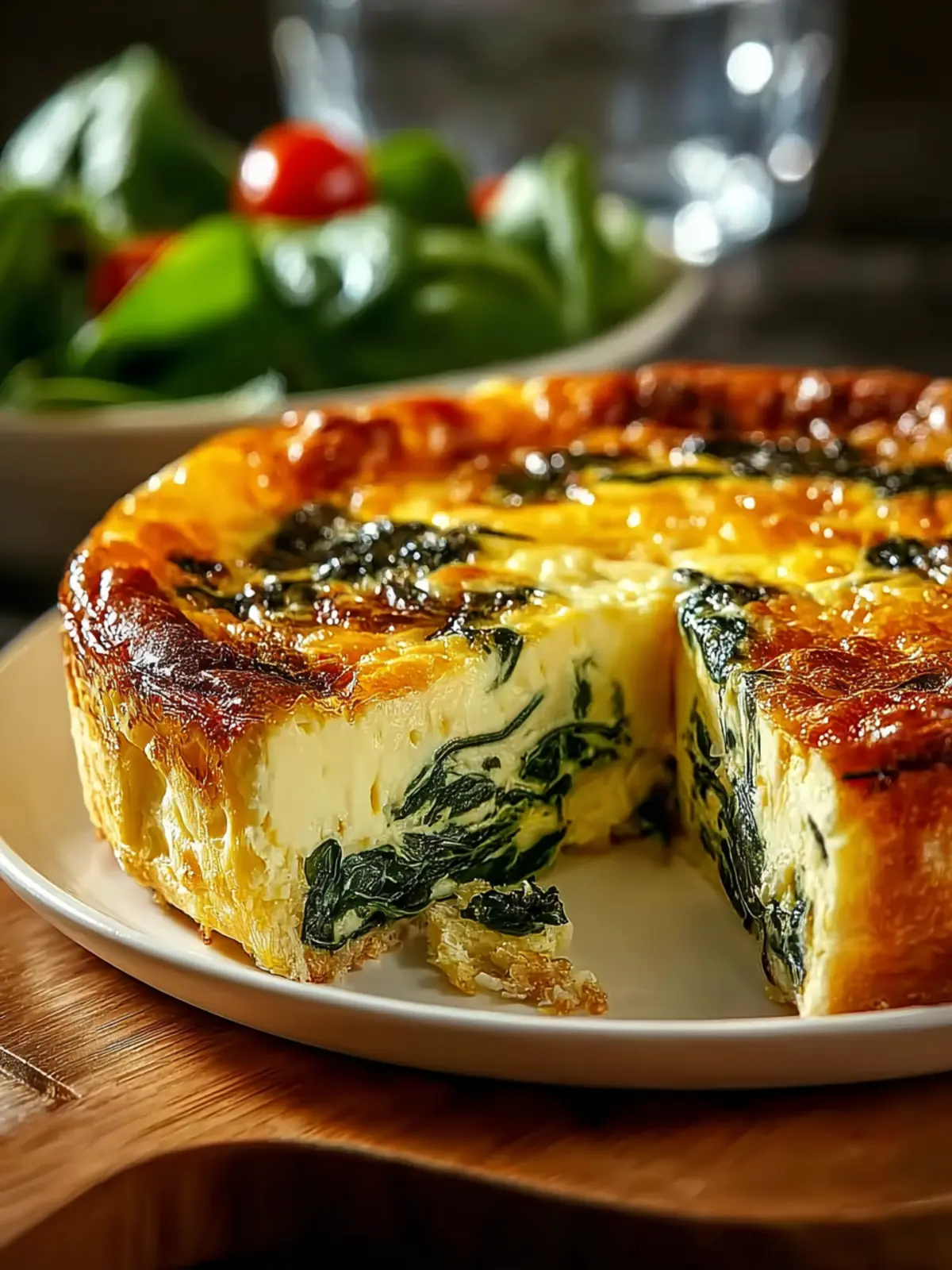 Cottage Cheese and Spinach Crustless Quiche: An Amazing Ultimate Recipe First Image