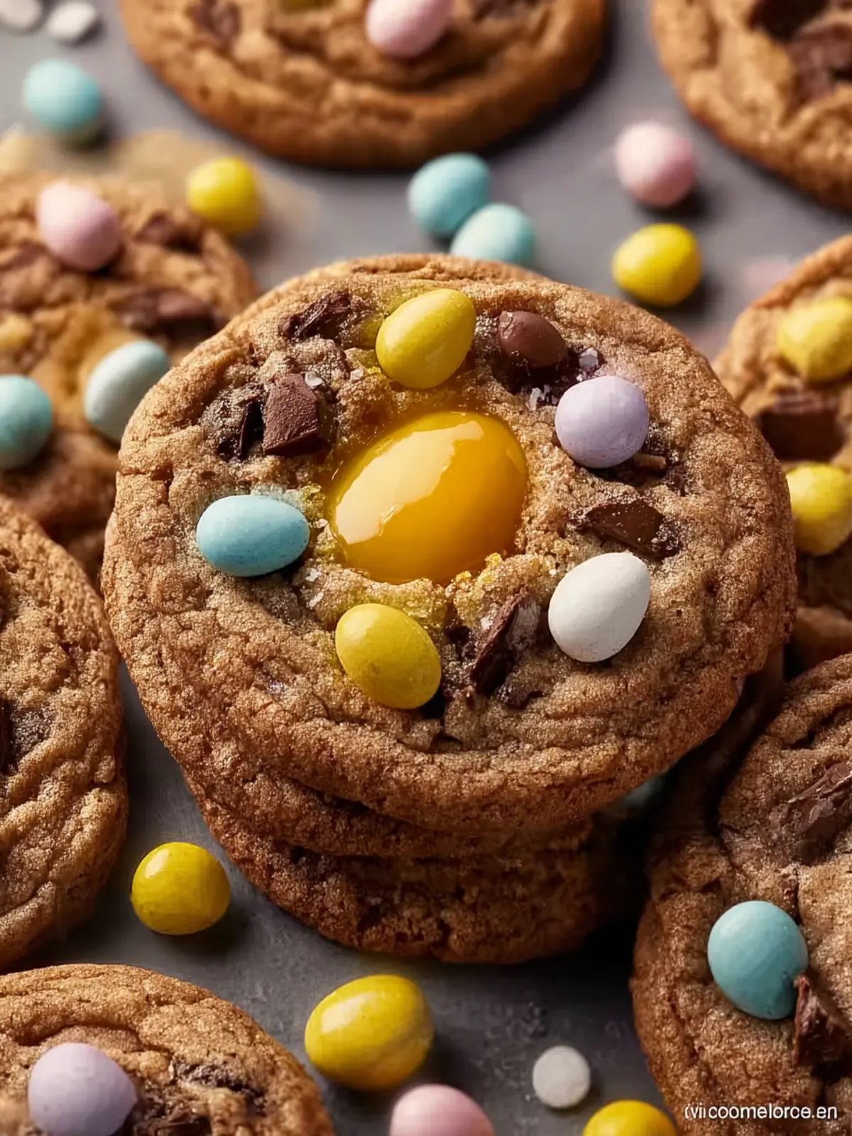 Cadbury Egg Cookies First Image