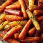 Delicious Honey Thyme Roasted Carrots (Simple Recipe) First Image