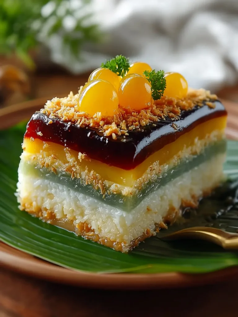 Filipino Sapin-Sapin: Delightful Layered Rice Cake Bliss First Image