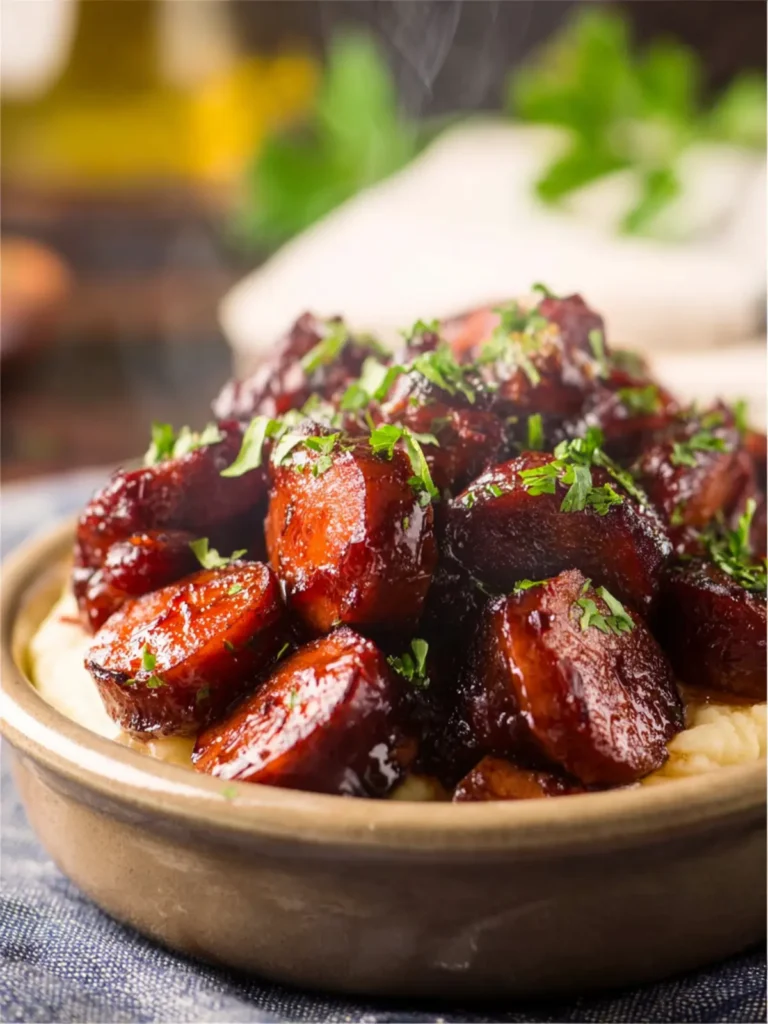 Slow Cooker Brown Sugar Kielbasa First Image
