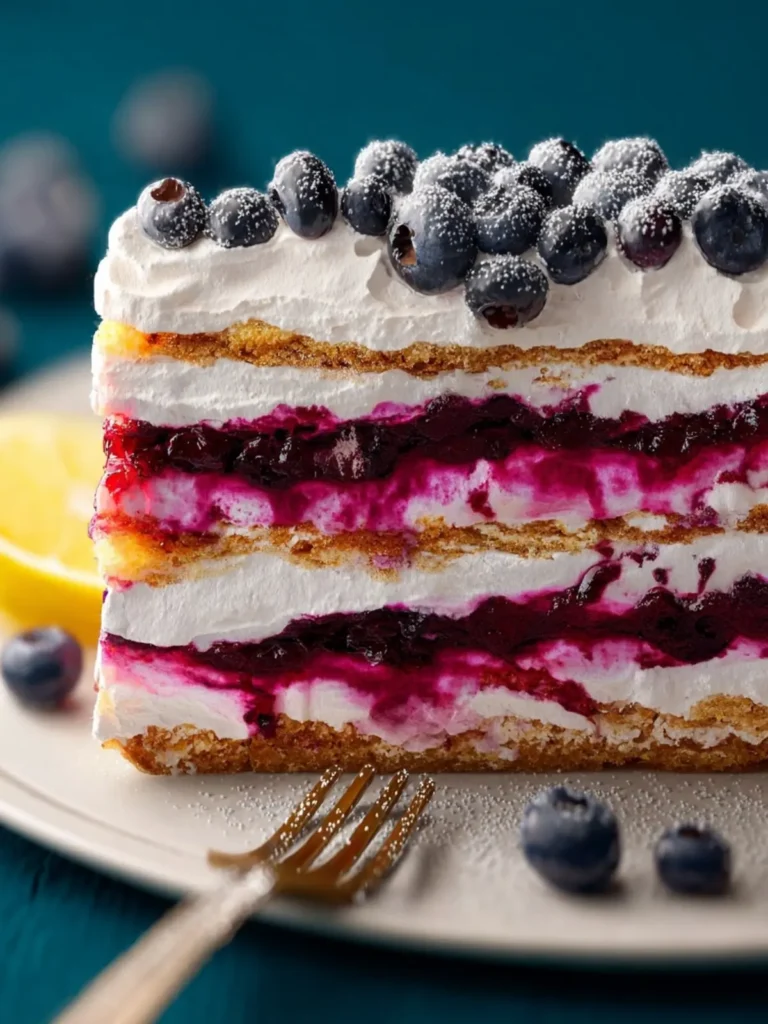 Blueberry Lemon Icebox Cake First Image