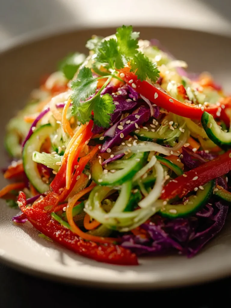 Crisp Asian Cucumber Slaw Delight First Image