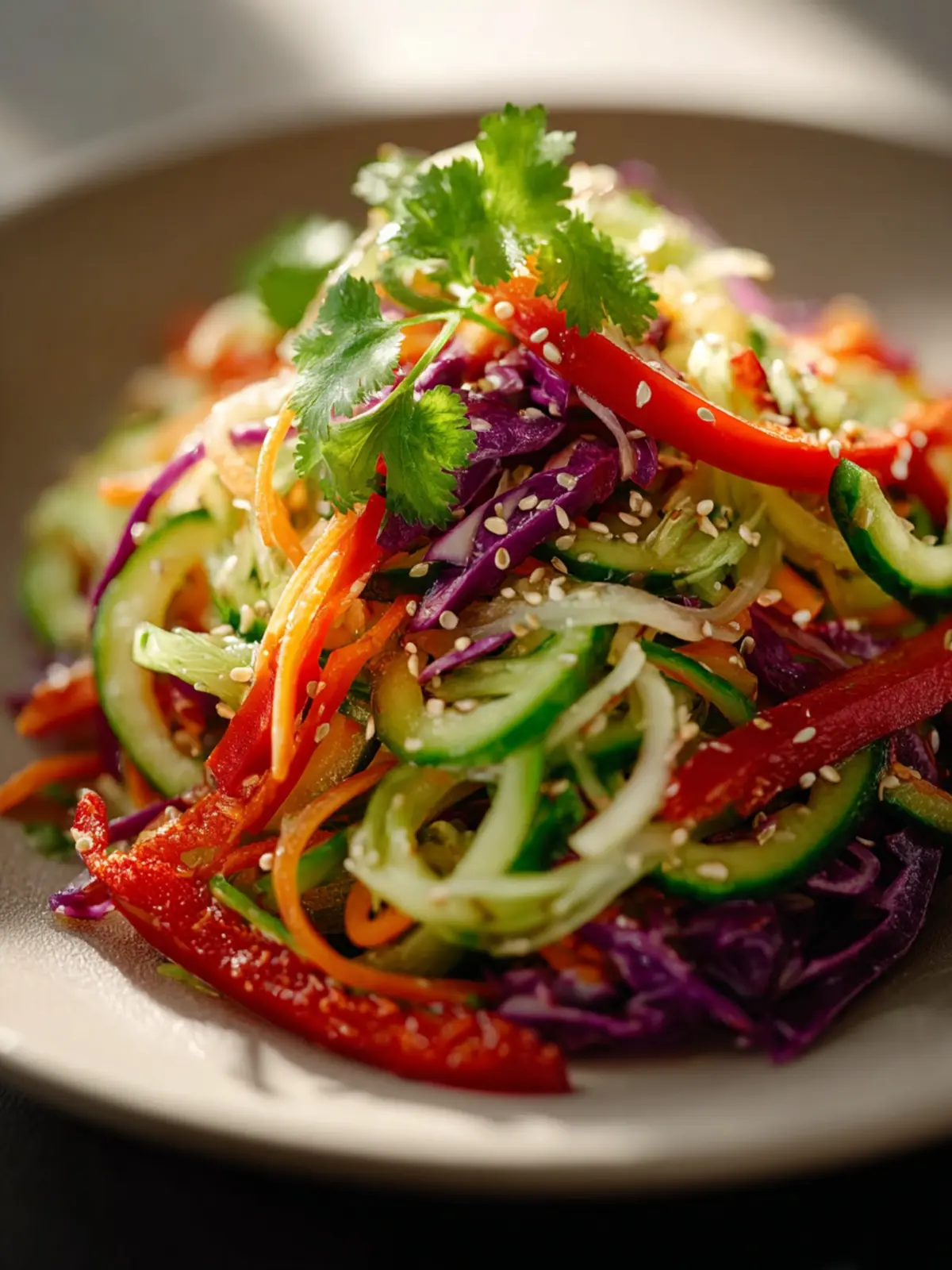 Crisp Asian Cucumber Slaw Delight First Image