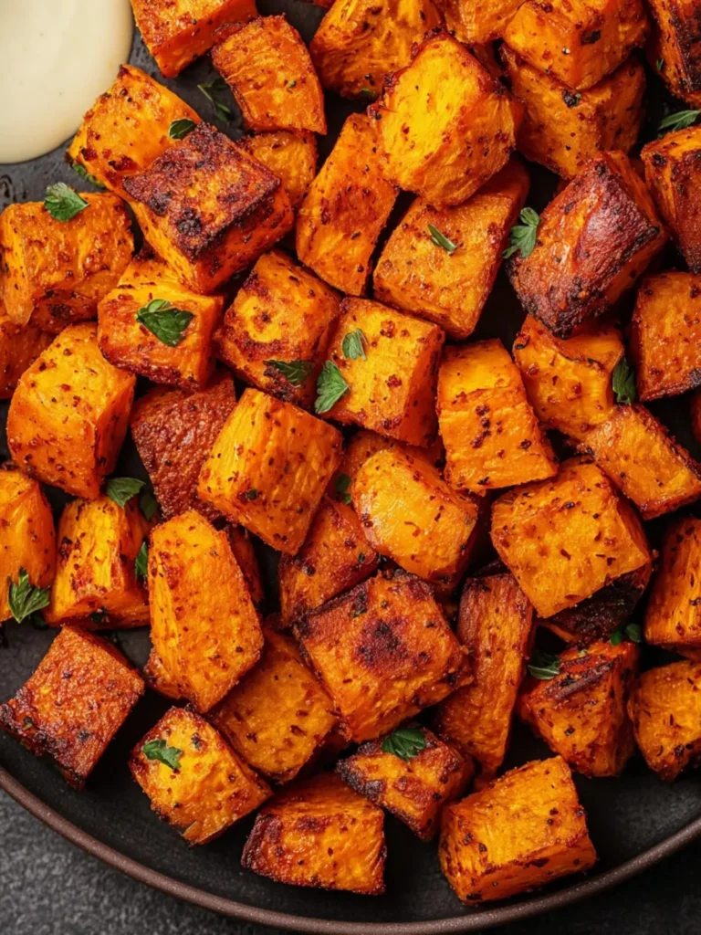 Crispy Air Fryer Sweet Potato Cubes Everyone Will Love First Image
