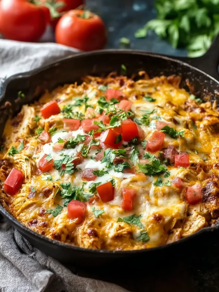 Easy Keto Mexican Cheesy Chicken Skillet for Quick Family Dinners First Image