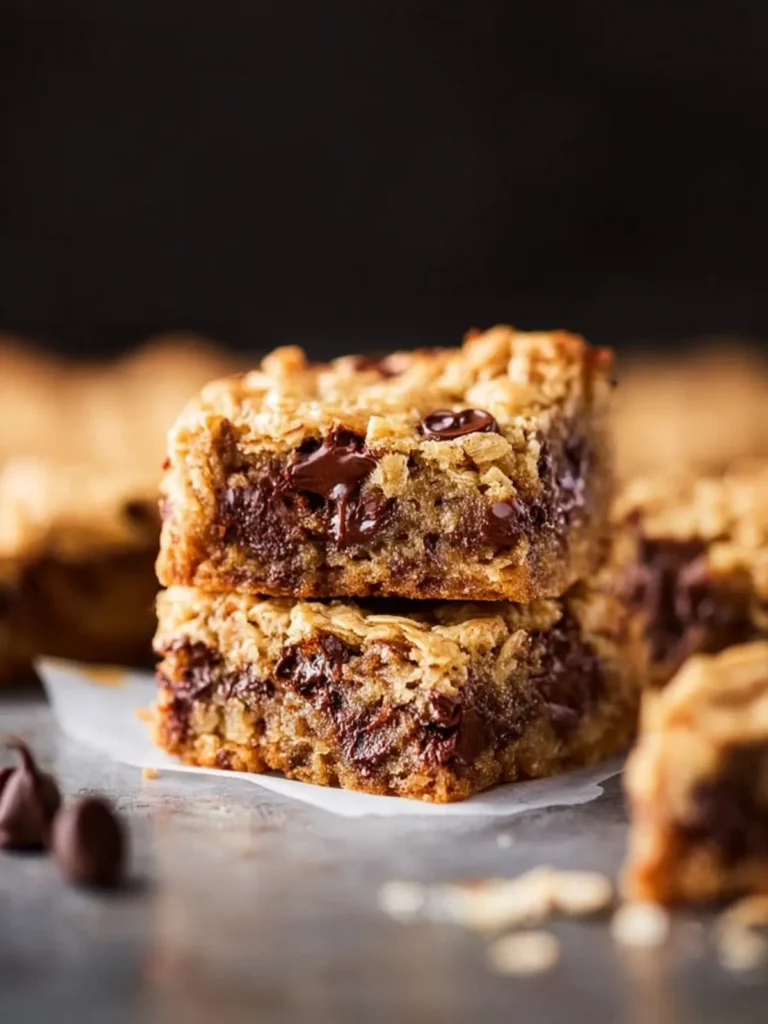 Molly Beth’s Chocolate Chip Peanut Butter Oatmeal Cookie Bars First Image