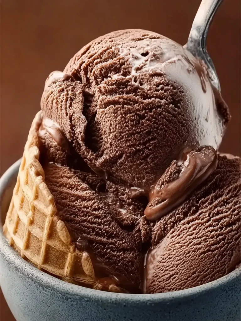 No Churn Chocolate Ice Cream First Image