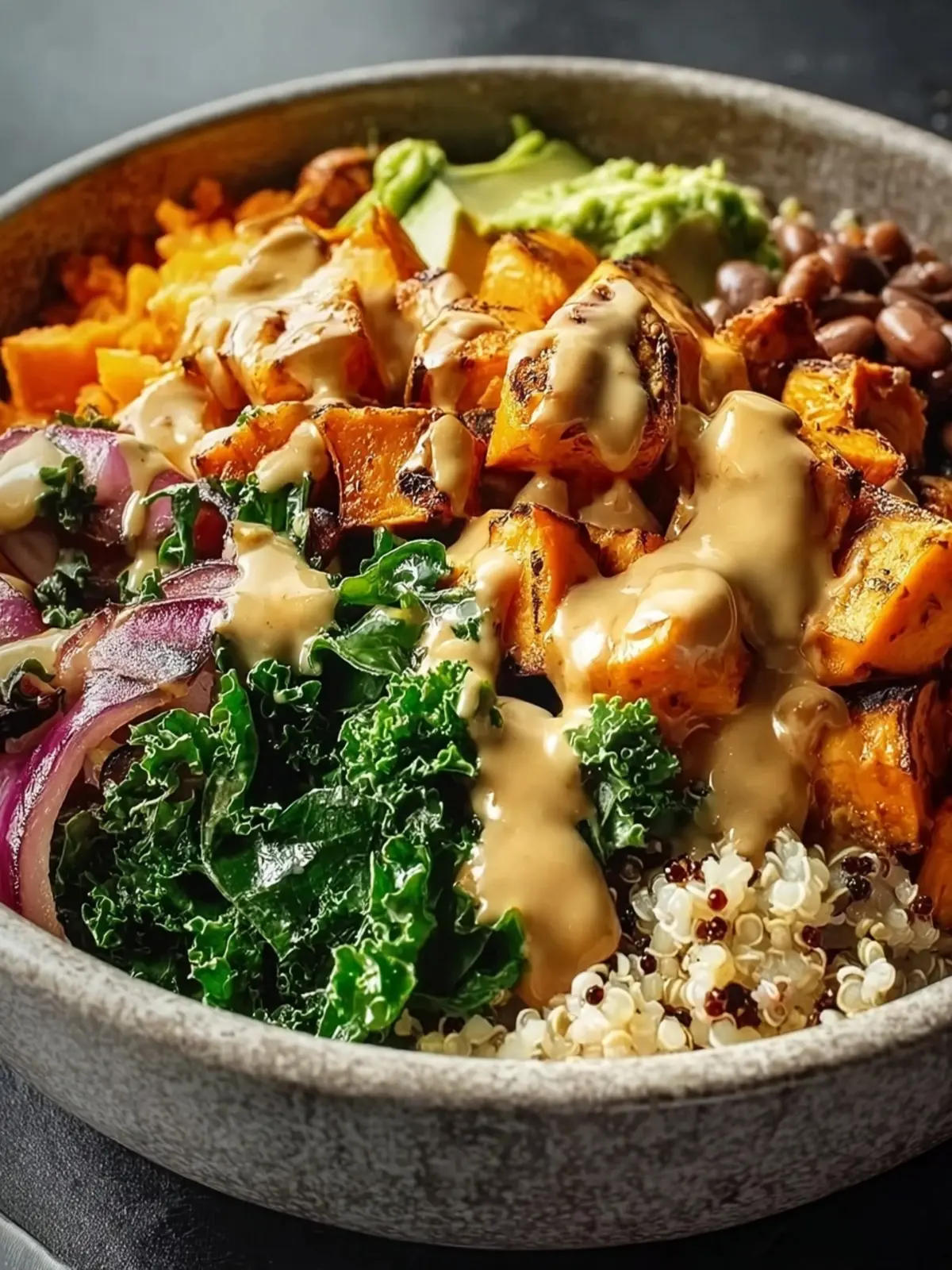 Thai Peanut Sweet Potato Buddha Bowl First Image